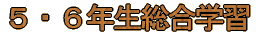 5・6年生総合学習